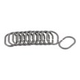 thumbnail image 5 of Solid Pearly Gray Plastic Shower Curtain Rings - Set of 12, 5 of 5
