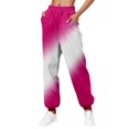 thumbnail image 3 of Womens Gradient Sweatpants Casual Loose Trousers With Pockets High Waist Pants, 3 of 3