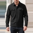 thumbnail image 4 of Yusimy Men's Trench Coat Double-Breasted Slim Fit Solid Mid-Length Casual Versatile Overcoat, 4 of 8