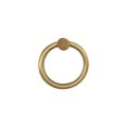 thumbnail image 2 of Poignée de Tirage pour Anneau d'Armoire 4′′ Ronde, Poignée pour Anneau Rabattable avec Bouton de Sonnerie – Laiton Coulé Massif, Tiroir Moderne, Commode, Meuble-Lavabo, Meubles et Heurtoir de Porte – Laiton Satiné, Noir, Chrome, 2 of 21