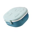 thumbnail image 1 of Decodeary Lunch Box Home Office School 400ml Stainless Steel Food Container Carrying Containers Meal Preservation Carrier Storage Boxes Blue, 1 of 8