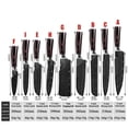thumbnail image 3 of MDHAND Kitchen Knives Laser Damascus pattern chef knife Sharp Cleaver Slicing Utility Knives tool, 3 of 3