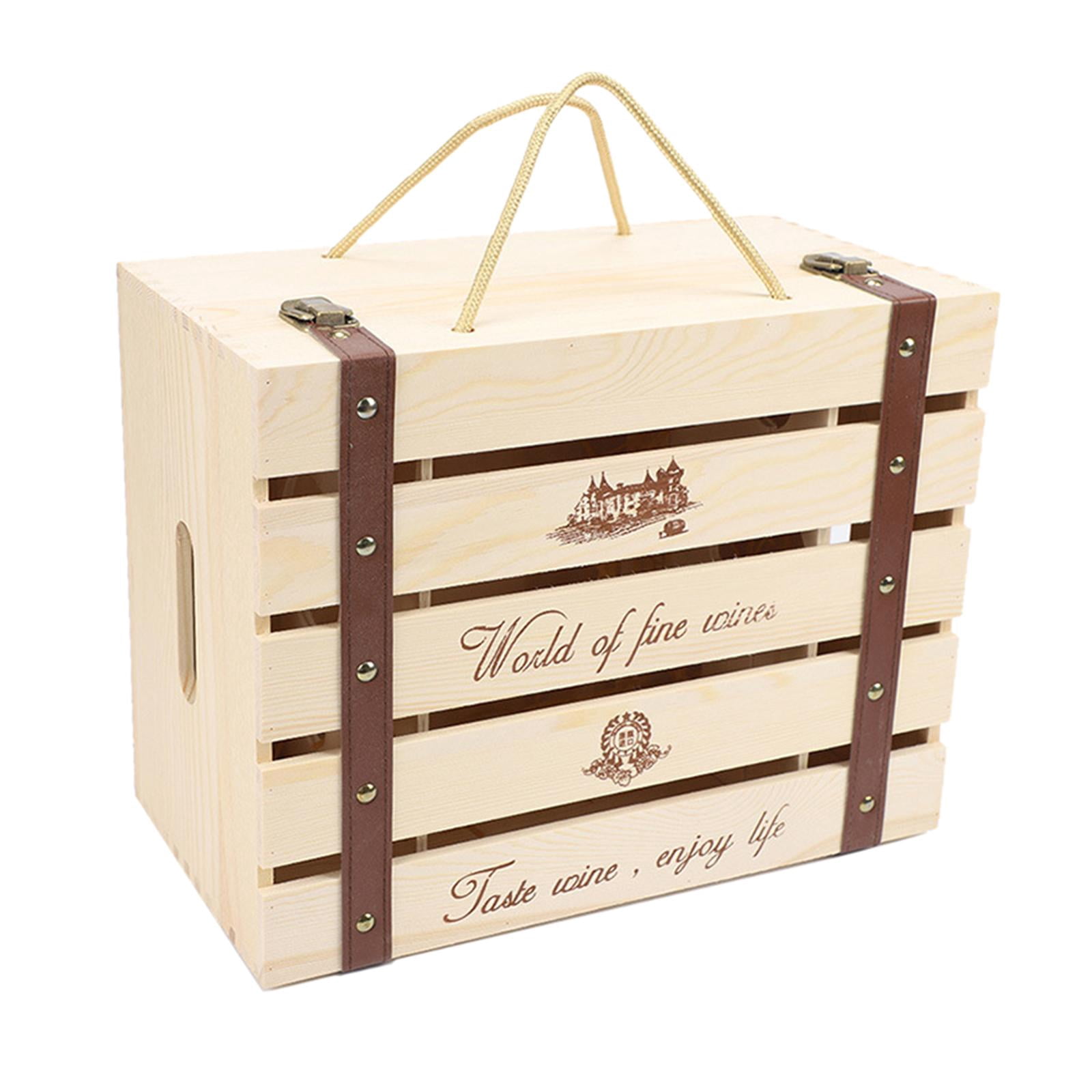 Caisse Décorative - Boîte en Bois pour Rangement Décoration de Mariage Projets Bricolage