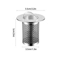 thumbnail image 3 of Stainless Steel Floor Drains Filter Screen Cover Basin Drainage Pipe Bathroom Sink Basin Repellent Device, 3 of 5