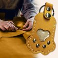 thumbnail image 5 of Aufmer 4 Pcs Personalized Pet Memorial Keyring, Cute Leather Paw Design for Purse or Bag, 4.72x2.24in(Yellow), 5 of 5