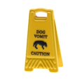 thumbnail image 3 of Milaget Miniature Warning Sign 1.5cmx2.5cm Decorative Item Yellow Caution Sign Model Dog Vomit, 3 of 9