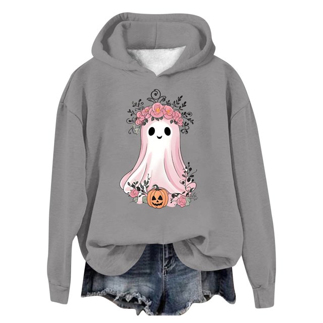WEAIXIMIUNG Robe Chandail en Molleton Femmes Grande Taille Vêtements Automne et Hiver Tendance Chandail à Capuchon Imprimé Mignon Chandail à Capuchon Top Femmes