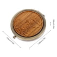 thumbnail image 2 of SHISUYAN Amplification Mirror Wooden Round Shape Travel 1Pcs 2.8X2.8X0.4In, 2 of 8