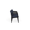 thumbnail image 4 of Lenox Steel Reception Waiting Room Healthcare 4 Seats Chair / Black Steel / Blue, 4 of 5