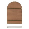 thumbnail image 4 of Kate and Laurel Chadwin Arch Wall Mirror with Shelf, Gold 20x34, 4 of 8