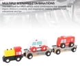 thumbnail image 3 of Wooden  Set, Wooden Railway Set Hand Eye Coordination Educational  for Children, 3 of 7