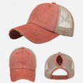 thumbnail image 1 of Unisex Men Women Solid Color Sun Hat Adjustable Baseball Cap Hip Hop Hat, 1 of 4