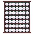 thumbnail image 2 of DisplayGifts Golf Gift 49-Golf Ball Display Case Cabinet Rack, No Door Open Rack Mahogany Finish, 2 of 5