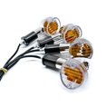 thumbnail image 2 of Krator Motorcycle 4 pcs Clear Bullet Turn Signals Lights Compatible with Yamaha Zuma Morphous Razz Champ 50 125 100, 2 of 5