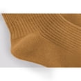 thumbnail image 5 of WUANDIXFA Chaussettes de Robe pour Filles Hiver et Automne à Bordure Filetée Mi-Mollet Décontractées et Confortables Jaunes, 3-5 Ans, 5 of 5