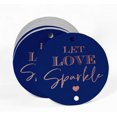 thumbnail image 2 of Inkdotpot Real Rose Gold Foil Let Love Sparkle Wedding Tags Favor Hang Paper Tags 100 Pieces, 2 of 6