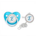 thumbnail image 1 of XZNGL Pacifier Clips Baby Girl Baby Pacifier 26 Letter Name Initials Clip Silicone Baby Pacifier Golden Shiny Newborn Pacifier Silicone Pacifier Clip, 1 of 4