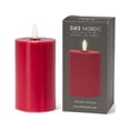 thumbnail image 2 of Set of 4 Red Led Pillar Candle, 2 of 3