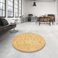 thumbnail image 3 of Ahgly Company Indoor Rectangle Abstract Chrome Gold Yellow Oriental Area Rugs, 8' x 10', 3 of 6