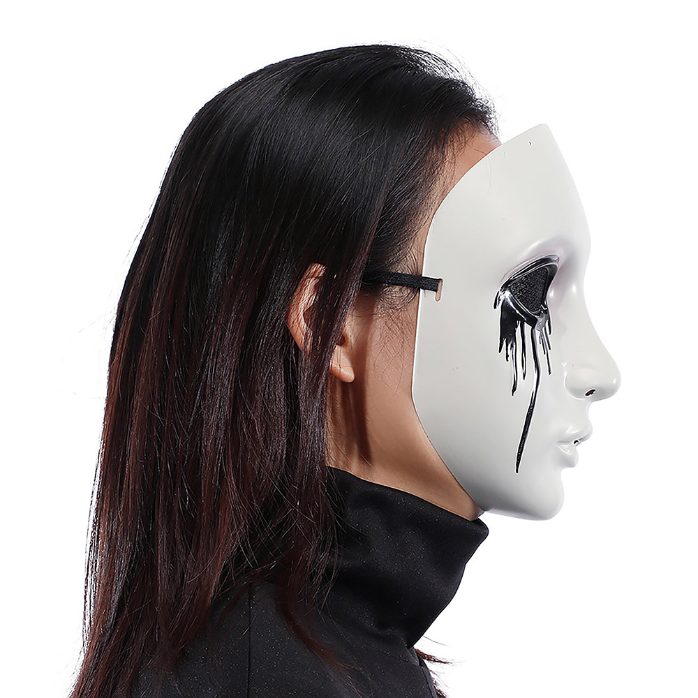 Masque intégral adulte déguisement fantôme à coulure noire unisexe Way to Celebrate