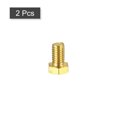 thumbnail image 3 of Unique Bargains Brass Hex Bolts, 3/8-16x5/8' 2 Pack Fully Thread Grade 4.8 Machine Screws, 3 of 4