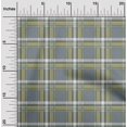 thumbnail image 1 of oneOone Georgette Viscose Fabric Tartan Check Print Sewing Fabric BTY 42 Inch Wide, 1 of 4