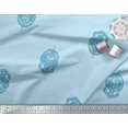 thumbnail image 2 of Soimoi Poly Georgette Fabric Paisley Block Fabric Prints by Yard 42 Inch Wide, 2 of 3