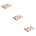thumbnail image 3 of kurtrusly Wood Earring Card Holder w/ Tray Jewelry Display for Accessory 8 Pair Cream 3Set, 3 of 6