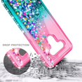 thumbnail image 3 of For LG K51/LG Q51/LG Reflect/LG Stylo 6 Shockproof Glitter Liquid Bling Diamond Quicksand Case Phone Protective Cover, 3 of 7