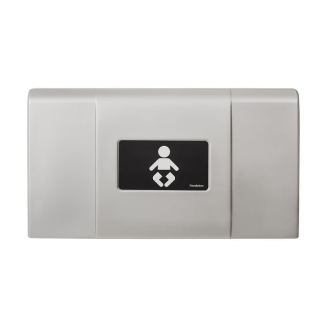 Foundations Station à Langer Ultra Horizontale pour Bébé - Enfant, Nourrisson - Métallique (Plaque de Support EZ Incluse)