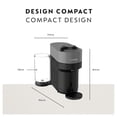 thumbnail image 3 of Machine à Café Nespresso Vertuo Pop+ par Breville, Gris Foncé, 3 of 9