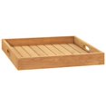thumbnail image 1 of vidaXL Serving Tray 50x50 cm Solid Teak Wood, 1 of 5