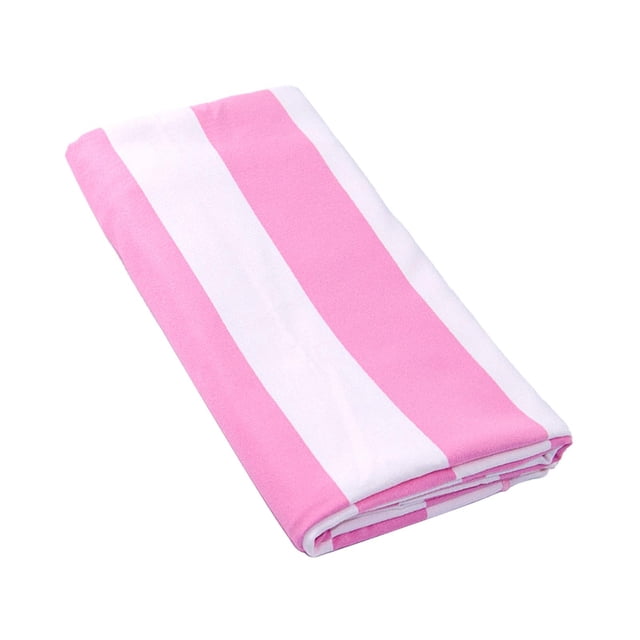 Striped Beach Towel Super Absorbent Large Bath Towel for Vacation Party Home Pink