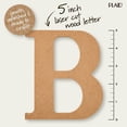 thumbnail image 4 of Plaid Unfinished Wood 5" Letter, B, 4 of 7