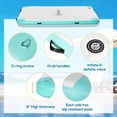 thumbnail image 4 of Outsunny 8' x 6' Water Inflatable Floating Dock with Air Pump, Blue&Green, 4 of 10