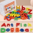thumbnail image 2 of Estbridge 52 Pcs Magnetic Alphabet Letters Wooden Color Recognition Toy Child, 2 of 8