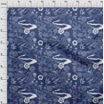 thumbnail image 4 of oneOone Cotton Poplin Blue Fabric Asian Japanese Pattern Dress Material Fabric Print Fabric By The Yard 56 Inch Wide, 4 of 4