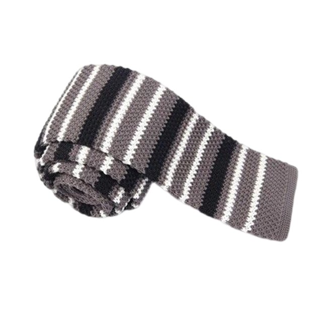 pitrice Cravate Mince pour Homme, Mince, Unie, Formelle, Tricotée