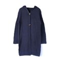 thumbnail image 4 of Qertyioot Plus Size Coat for Womens,Medium Length Cardigan Knitted Sweater Jacket, 4 of 5