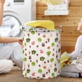 thumbnail image 5 of Hearth & Gear Patterned Linen Laundry Hamper Without Lid Large Open Top Stylish And Breathable Fabric For Bedroom Or Bathroom Easy And Durable Design Hamper Small Space Wet Towel Hamper Wicker Baby, 5 of 5