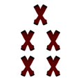 thumbnail image 1 of ZheElen Easy To Wear Over Knee Socks Highly Elastic And Durable Soft And Breathable Wide Application Polyester Easy To Match Red and black 5Set, 1 of 6