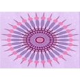 thumbnail image 1 of Ahgly Company Machine Washable Indoor Rectangle Transitional Purple Area Rugs, 8' x 10', 1 of 7