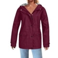 thumbnail image 2 of Posijego Imperméables P-4TG pour Femmes Légers Imperméables Manteau de Pluie Coupe-Vent Extérieur Voyage Randonnée Veste, 2 of 5