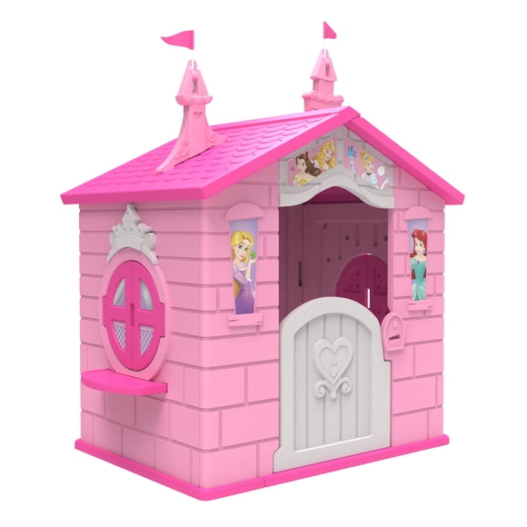 Maison de jeu en plastique intérieure/extérieure Delta Children Disney Princess avec assemblage facile