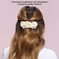 thumbnail image 4 of Barrette fleur blanche Scunci avec rosettes en tissu, 1pc, 4 of 6