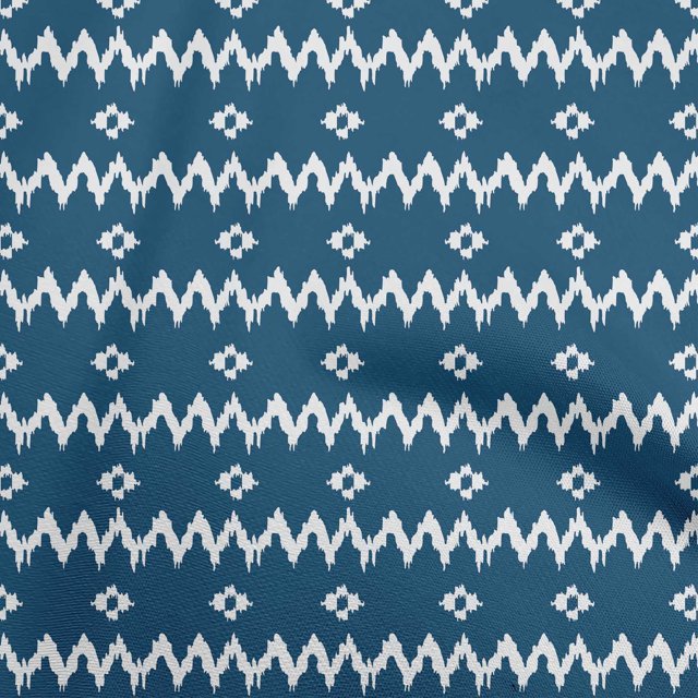 oneOone Polyester Spandex Navy Blue Fabric Abstract Fabric For Sewing Printed Craft Fabric By The Yard 56 Inch Wide