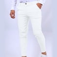 thumbnail image 4 of Pantalon d'Été pour Homme à Jambe Droite, Mince, Décontracté, de Style Professionnel, 4 of 5