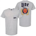 thumbnail image 1 of Miller Lite T-Shirt Gris à Poche pour Homme - Grand, 1 of 3
