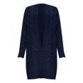 thumbnail image 4 of IMENGL Autumn winter loose solid alpaca wool sweater, Blue 3XL, Size M-3XL, 4 of 4