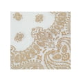 thumbnail image 2 of CTM® Metallic Gold Paisley Print Bandana, 2 of 2